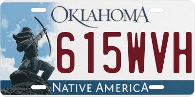 OK license plate 615WVH
