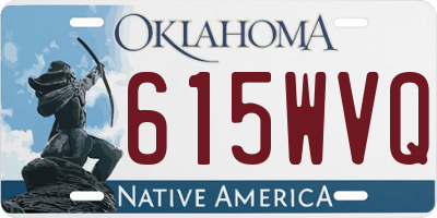 OK license plate 615WVQ