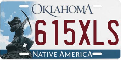 OK license plate 615XLS