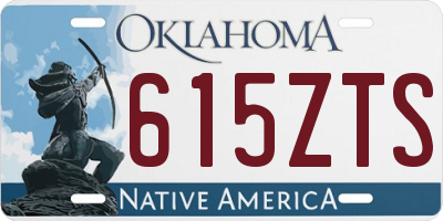 OK license plate 615ZTS