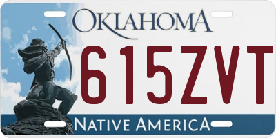OK license plate 615ZVT