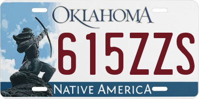 OK license plate 615ZZS