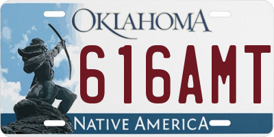 OK license plate 616AMT