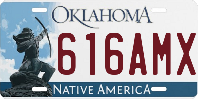 OK license plate 616AMX