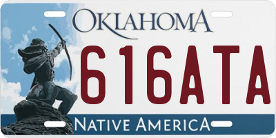 OK license plate 616ATA