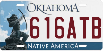 OK license plate 616ATB