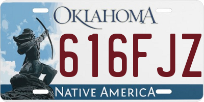 OK license plate 616FJZ