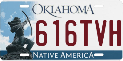 OK license plate 616TVH