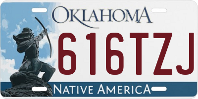 OK license plate 616TZJ