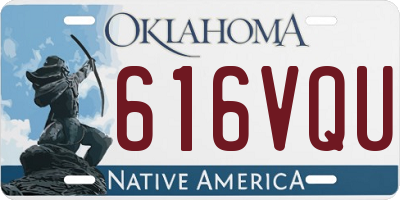 OK license plate 616VQU