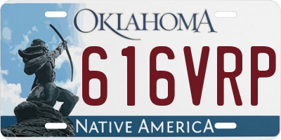 OK license plate 616VRP