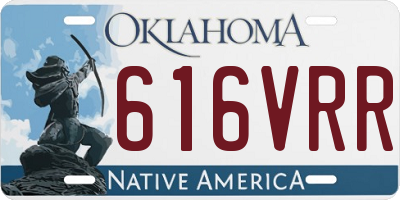 OK license plate 616VRR