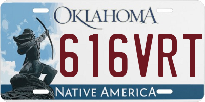 OK license plate 616VRT