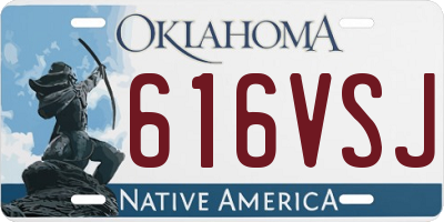 OK license plate 616VSJ