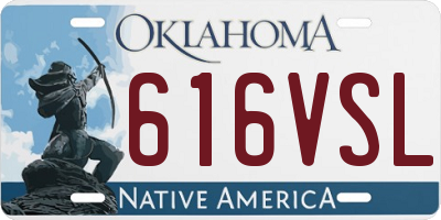 OK license plate 616VSL