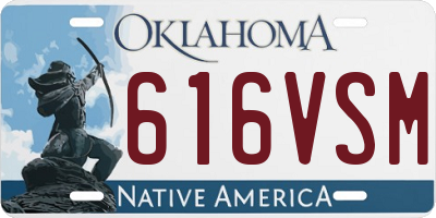 OK license plate 616VSM