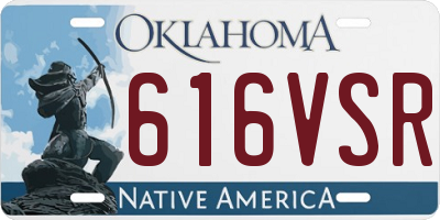 OK license plate 616VSR