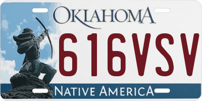 OK license plate 616VSV