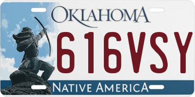 OK license plate 616VSY