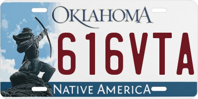 OK license plate 616VTA