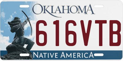 OK license plate 616VTB