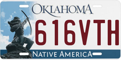 OK license plate 616VTH