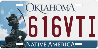 OK license plate 616VTI