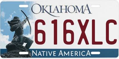 OK license plate 616XLC