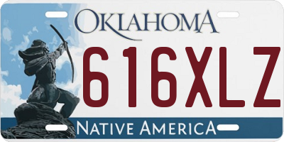 OK license plate 616XLZ