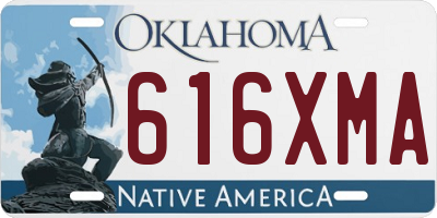 OK license plate 616XMA