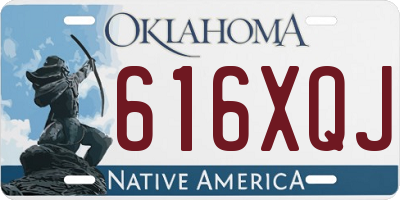 OK license plate 616XQJ