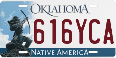 OK license plate 616YCA