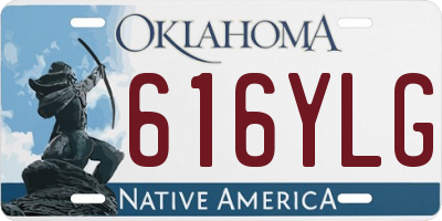 OK license plate 616YLG