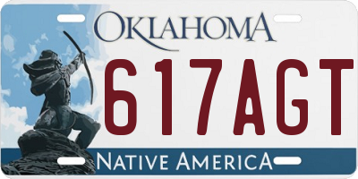 OK license plate 617AGT
