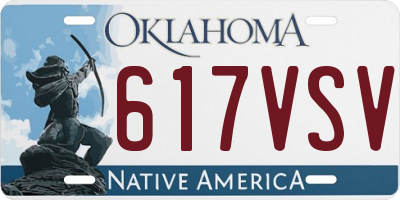 OK license plate 617VSV