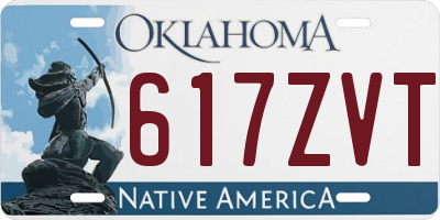 OK license plate 617ZVT