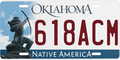 OK license plate 618ACM