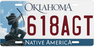 OK license plate 618AGT