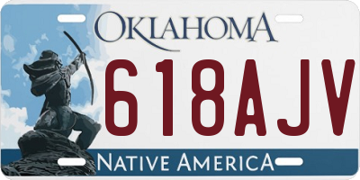 OK license plate 618AJV