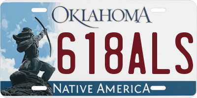 OK license plate 618ALS