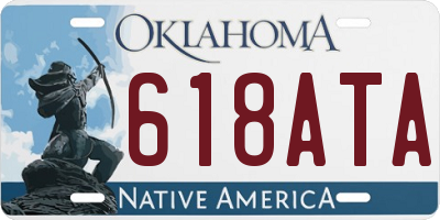 OK license plate 618ATA