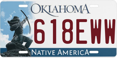 OK license plate 618EWW