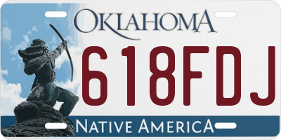 OK license plate 618FDJ