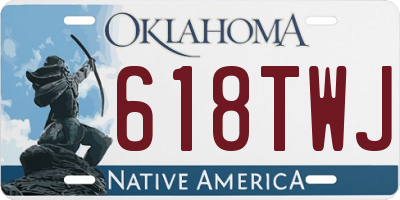 OK license plate 618TWJ