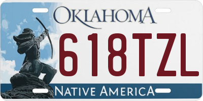 OK license plate 618TZL