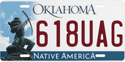 OK license plate 618UAG