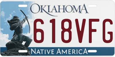 OK license plate 618VFG