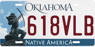 OK license plate 618VLB