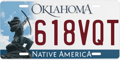 OK license plate 618VQT