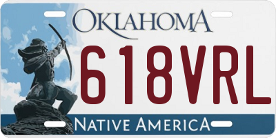 OK license plate 618VRL